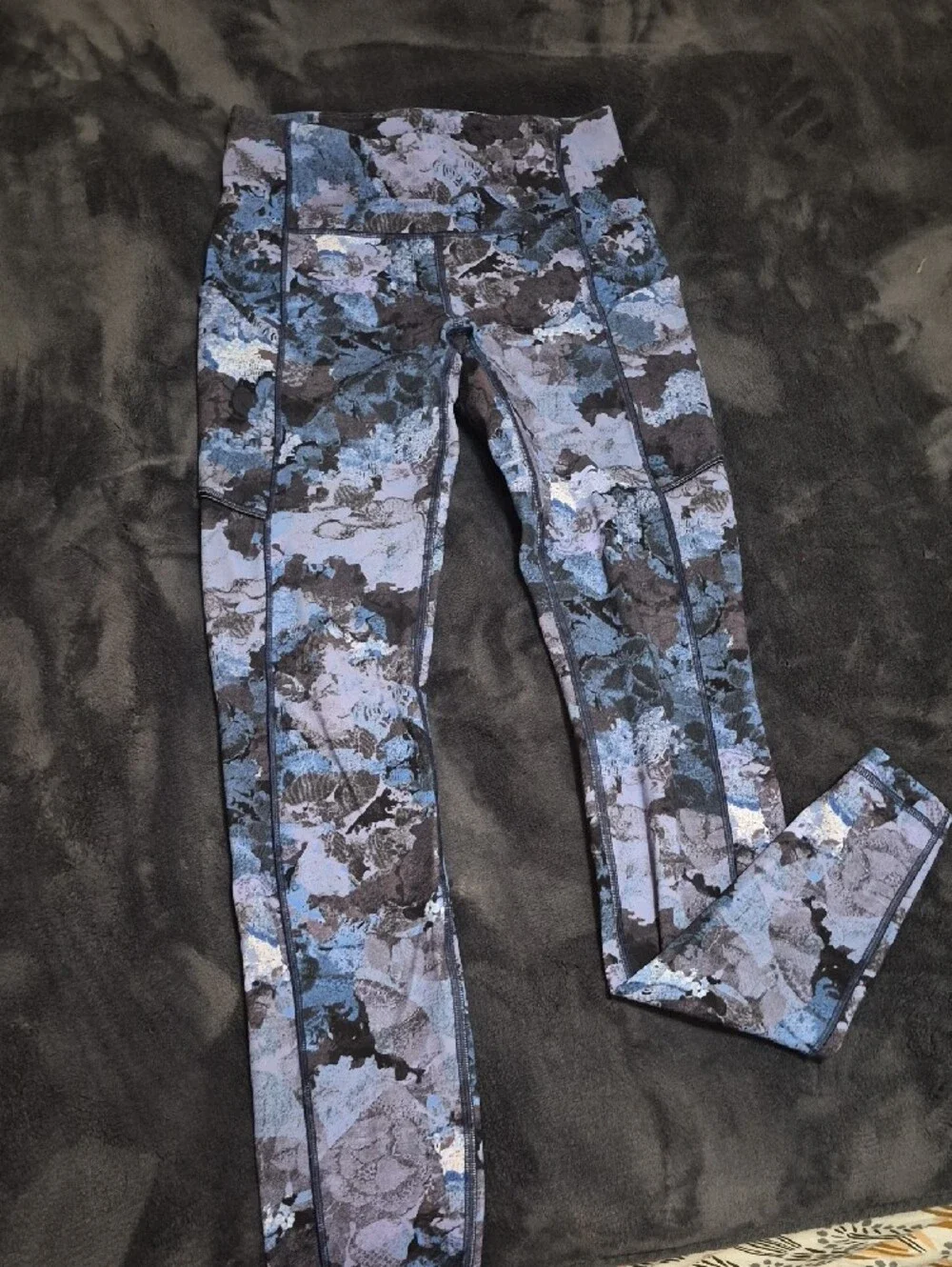 Lululemon Blue Printed High-Waist Leggings
